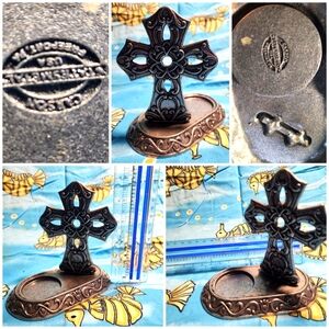 Cross/Crucifix Metal Candle Holder